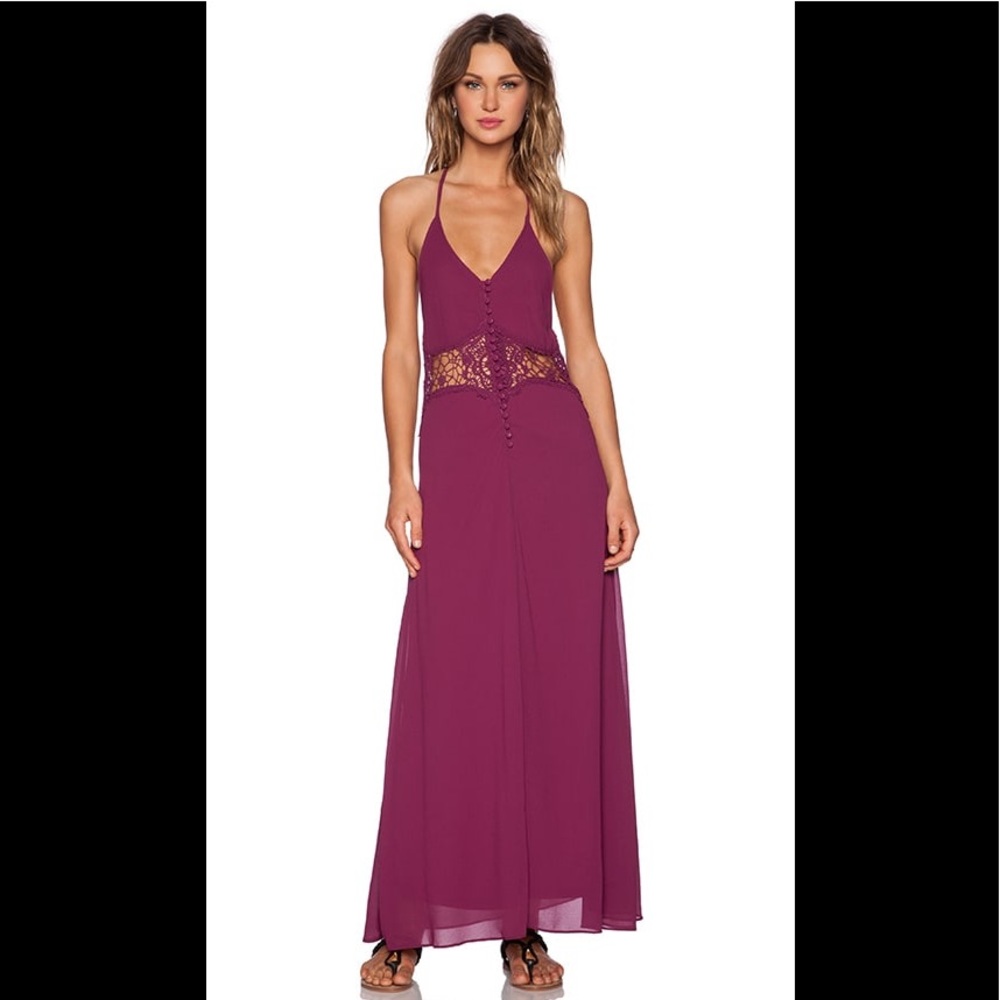 Toby Heart Ginger Mulberry Maxi Dress